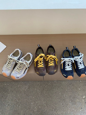 。EOS女鞋9210-32平底时尚休闲鞋女2025秋新款百搭系带阿甘徳训鞋