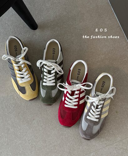 2650-10eos女鞋春夏款网面时尚新款运动鞋复古板鞋拼色阿甘休闲鞋