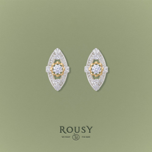 《织纱》ROUSY复古设计感原创法式优雅气质百搭s925银耳钉耳饰女