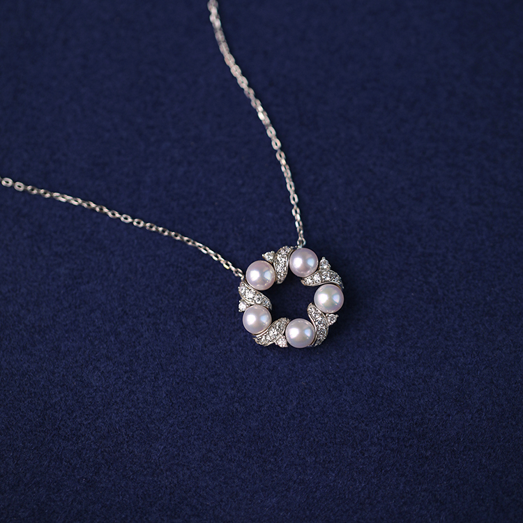 有礼士多珍珠925银女项链