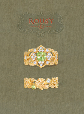 《霜落》复古设计高级感宫廷小众精致百搭气质银镀金戒指环金色女