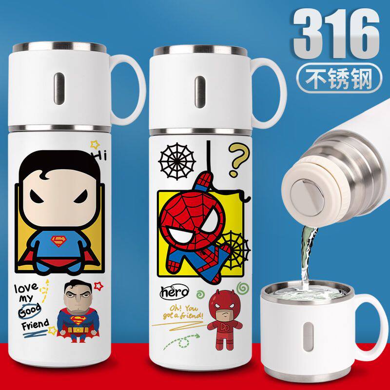 2024新品卡通保温杯可爱小孩子水杯子学生高颜值童趣休闲潮流男31