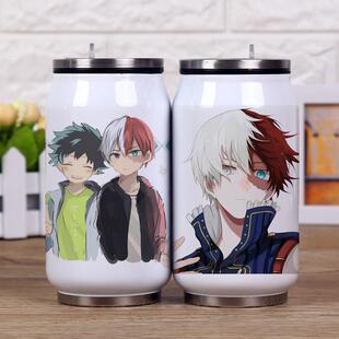 2024新款英雄学院保温杯周边 动漫爆豪胜己轰焦冻二次元易拉罐真