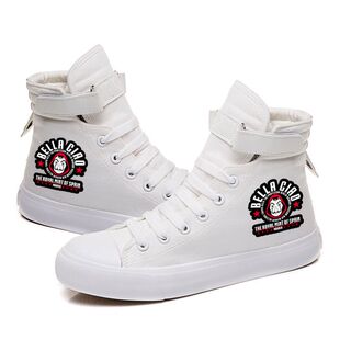 2024龙年新款纸钞屋la casa de papel高帮帆布鞋男女休闲鞋情侣鞋