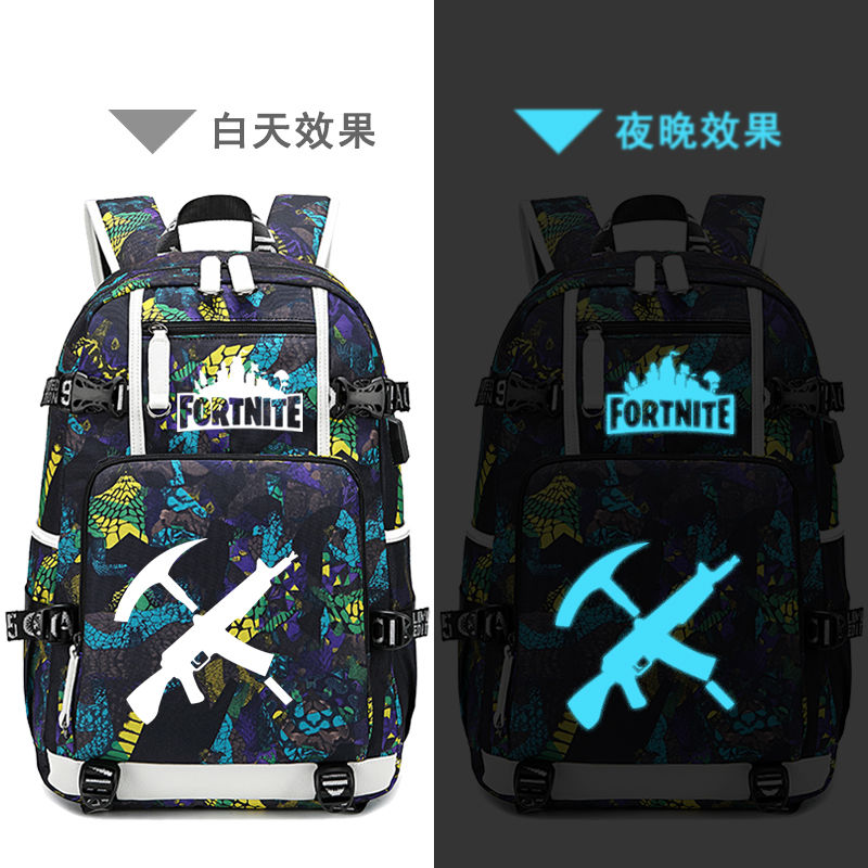 2023fornite堡垒之夜周边双肩包背包任天堂twitch prime书包男大