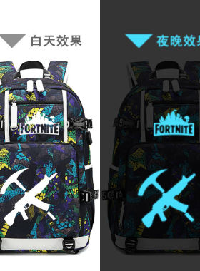 2023fornite堡垒之夜周边双肩包背包任天堂twitch prime书包男大
