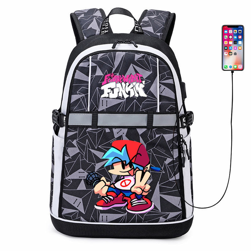 2024Friday Night Funkin 周边书包男女初高中学生反光条防撞双肩