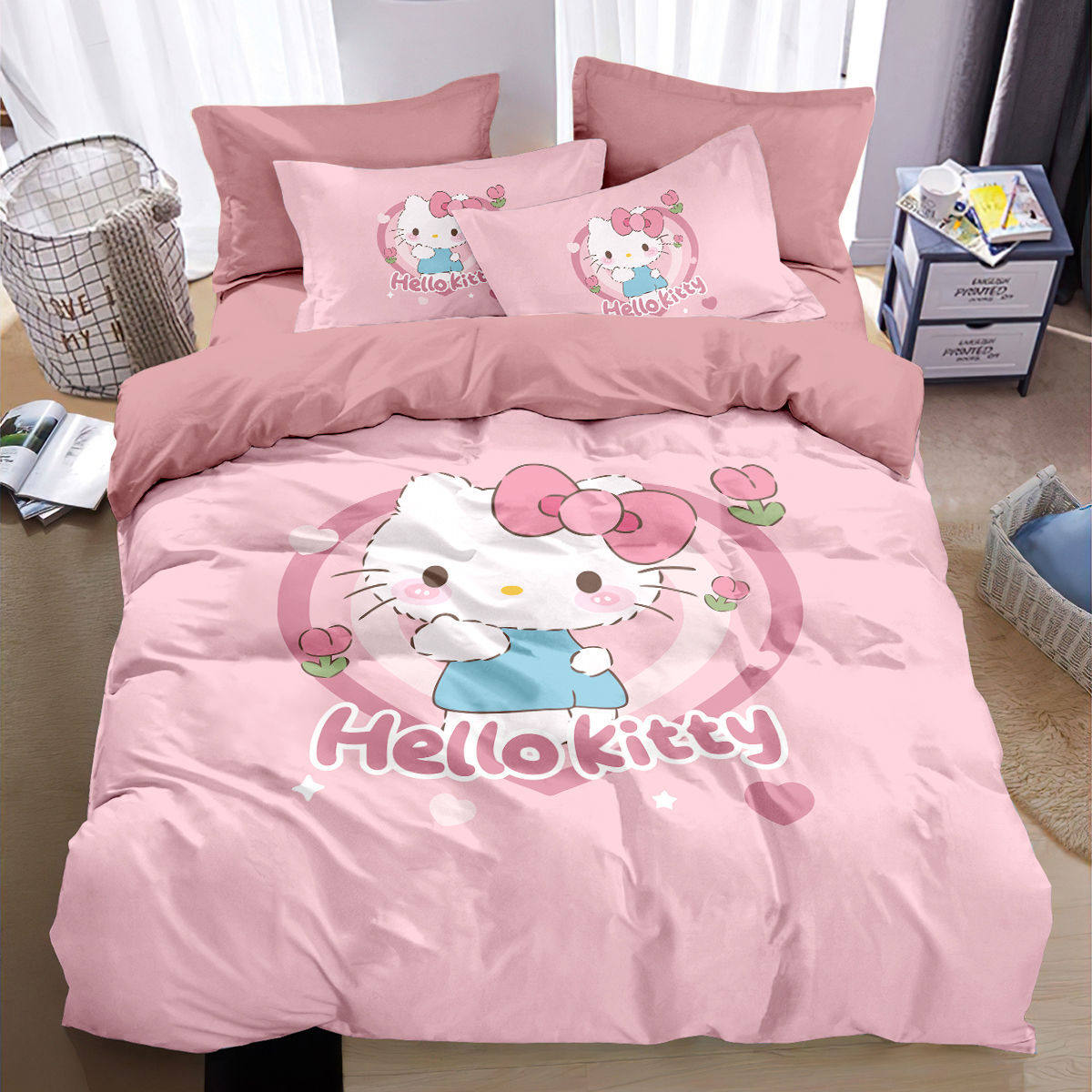 凯蒂纯棉床上四件套Kitty