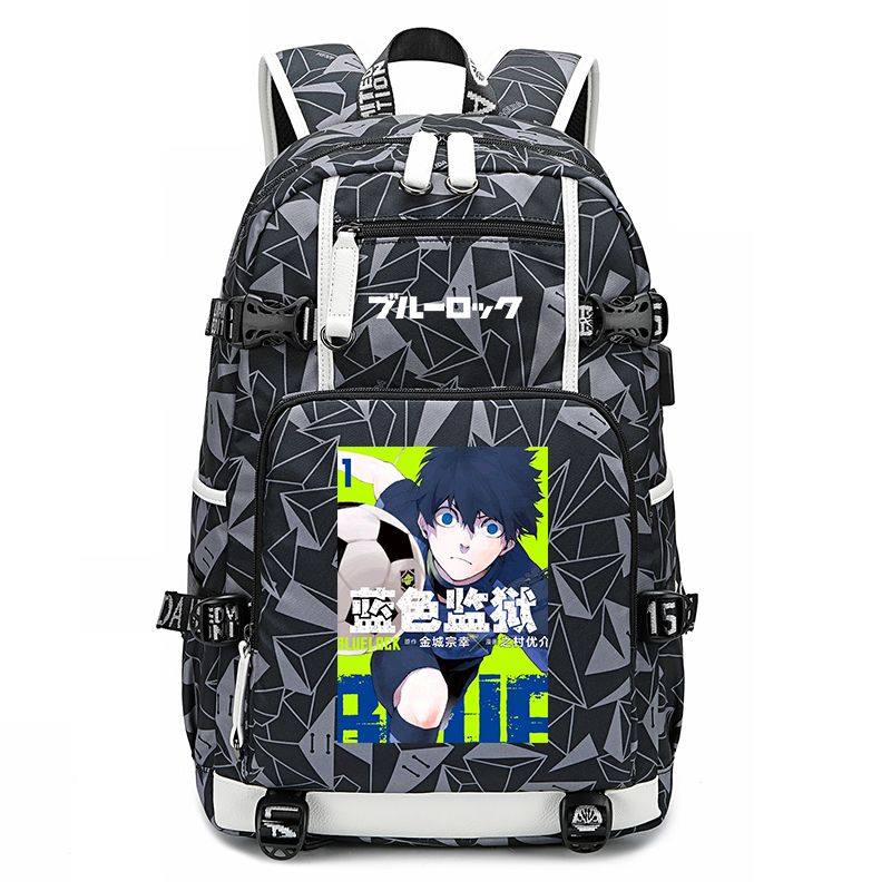 2024热卖蓝色监狱书包蜂乐回凪洁世一背包学生双肩包初高中休闲潮
