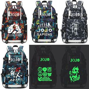2024热卖 奇妙冒险周边男女学生书包dio布兰度动漫背包承太 jojo