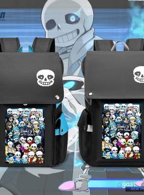 2025传说之下Undertal游戏周边Sans男女双肩背包学生大容量书包旅