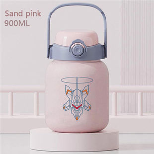 2024新世纪福音战士二次元动漫周边新款不锈钢保温水杯一盖双饮杯