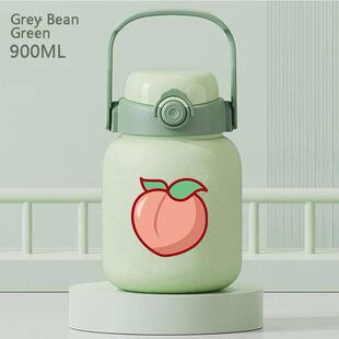 2024一颗桃子周边潮流不锈钢随行保温水杯一盖双饮直饮杯大容量大