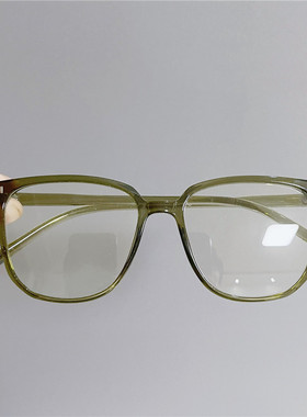 绿色超轻TR90抗蓝光近视眼镜框女配有度数潮眼睛架男士大脸大方框