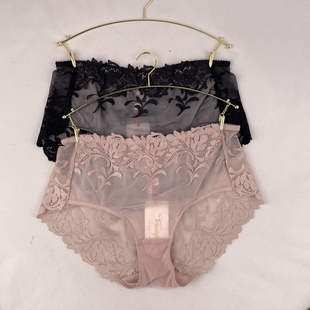 2343 黛 高端蕾丝女中腰平角裤