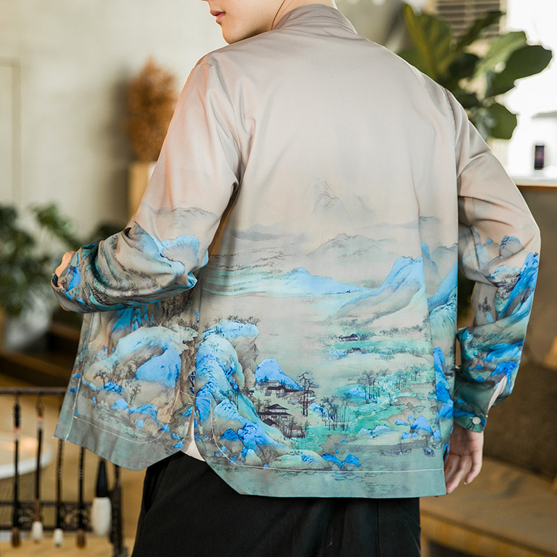 风画衬衫电商A100-1001-P60,男装衬衫,电商A100