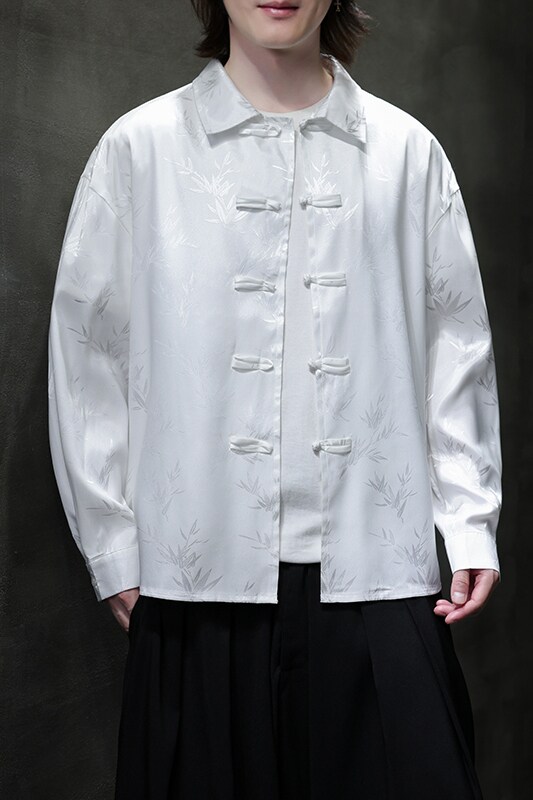 风提花衬衫男士长袖新中式男装盘扣唐装汉服电商A100-C39-P65,男装衬衫,电商A100