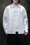 风提花衬衫男士长袖新中式男装盘扣唐装汉服电商A100-C39-P65，男装衬衫，电商A100
