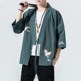 民族风绣花开衫电商A100-712-P30防晒服，男装民族服装，电商A100