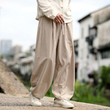 灯芯绒纯色宽松萝卜裤电商A100-K2558-P55，男装休闲裤，电商A100
