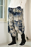 休闲双层保暖裤花色民族风风大码休闲裤电商A100-K8002-P65，男装民族服装，电商A100