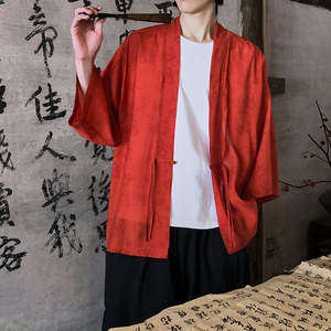 风汉服开衫披风道袍新中式大码夏季防防晒薄款A100-719-P45图片