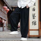 灯芯绒纯色宽松萝卜裤电商A100-K2558-P55，男装休闲裤，电商A100