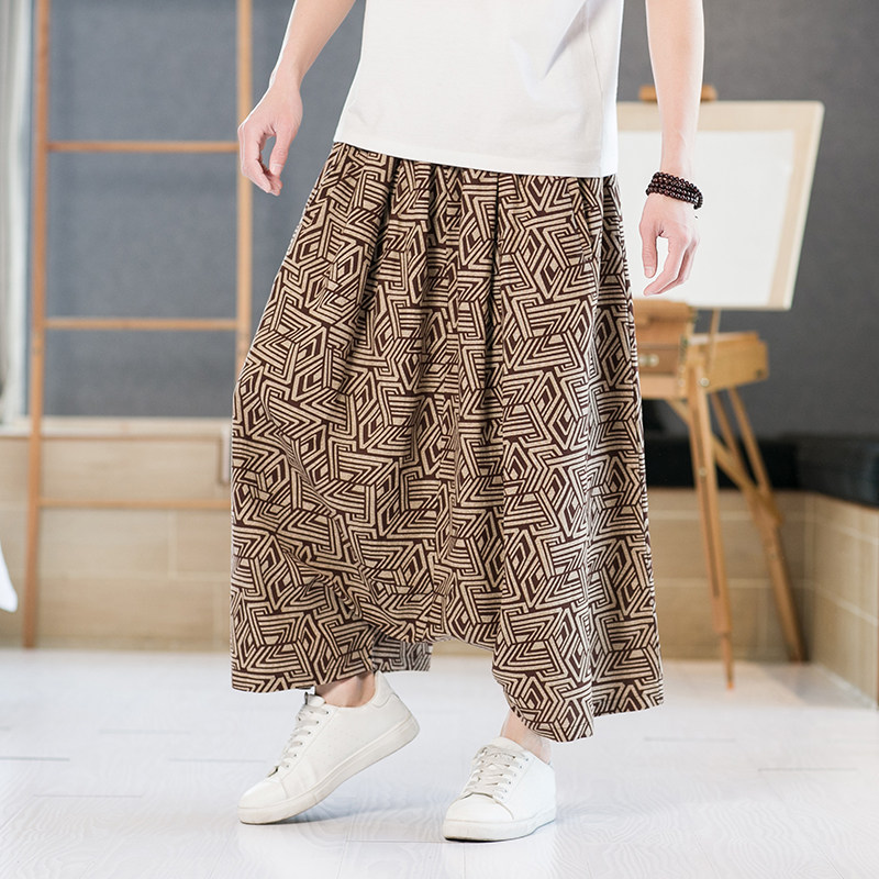 夏季男士休闲裤哈伦裤宽松风电商-A100-D230-P55图片
