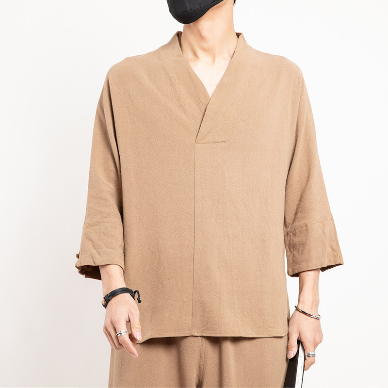 棉麻中国风衬衫1钱塘4018-913-P50,男装衬衫,电商A100