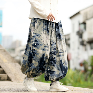 花色民族风束脚裤电商A100-K7780-P50图片