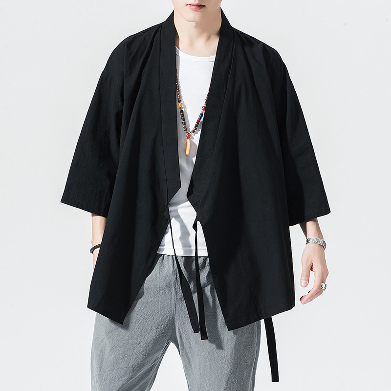风纯色汉服开衫道袍DSA100-906-P50,男装民族服装,电商A100