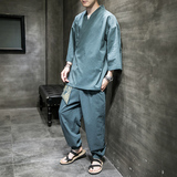 汉服套装DSA100-906+SK16-P90，男装休闲套装，电商A100