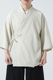 男夏季薄款风斜襟道袍宽松大码新中式禅意居士A100-225-P60，男装民族服装，电商A100