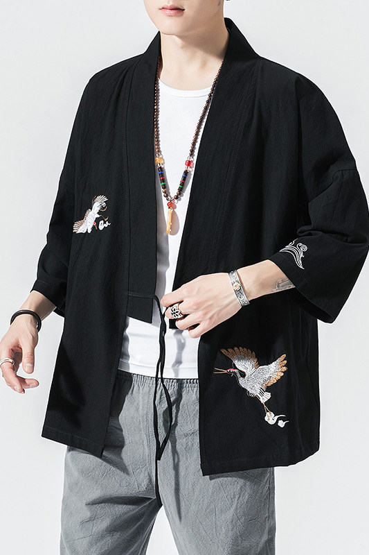 民族风绣花开衫电商A100-712-P30防晒服,男装防晒衣,电商A100