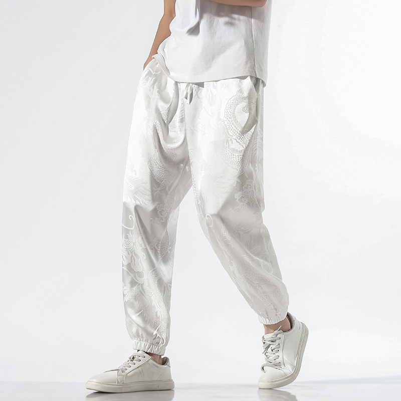 风龙纹暗纹苏叫苦休闲裤DSA100-8811-P30,男装休闲裤,电商A100