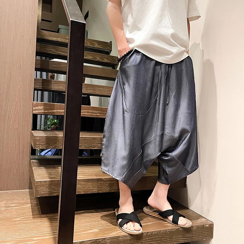 风沙滩裤凉感大码裤电商A100-K3113-P35,男装休闲裤,电商A100