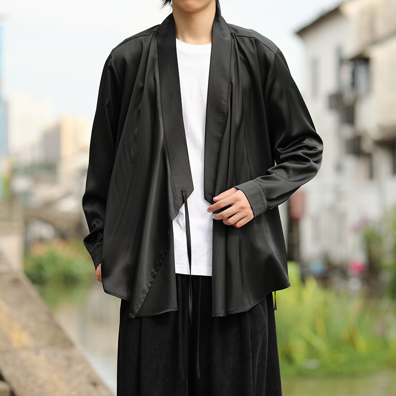 风高品质面料汉服开衫和尚服电商A100-901-P65,男装民族服装,电商A100
