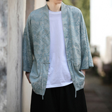 风龙纹冰丝汉服开衫外套古风禅服居士服道袍披风A100-721-P40，男装民族服装，电商A100
