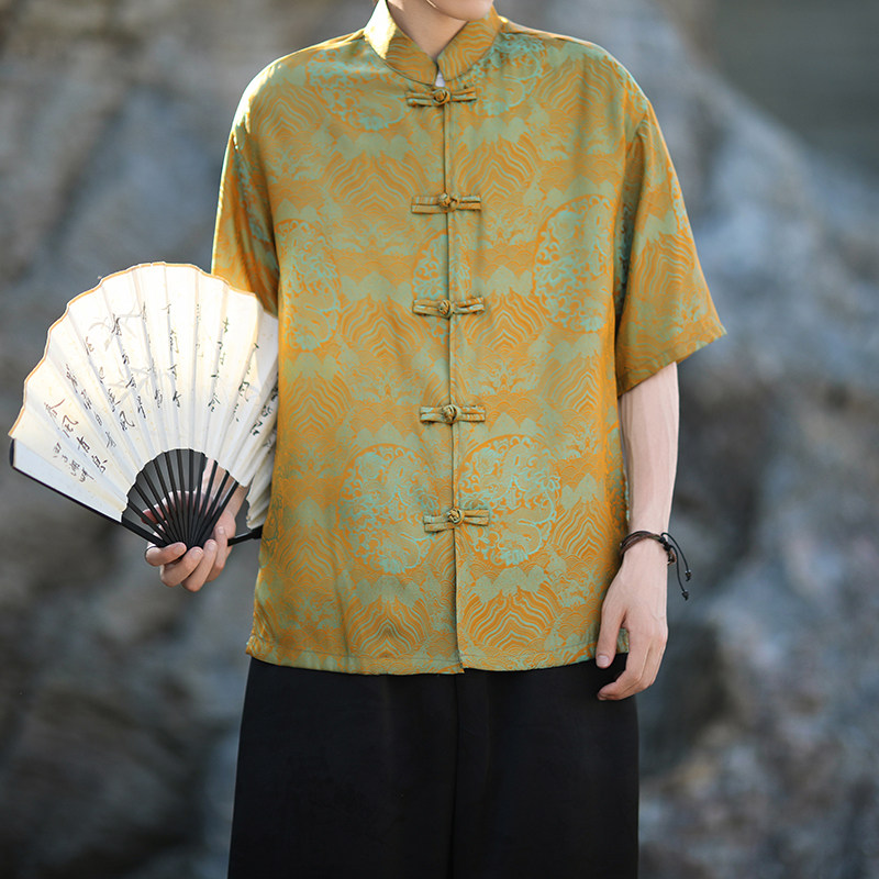 风新中式印花汉服衬衫电商A100-C311-P75图片