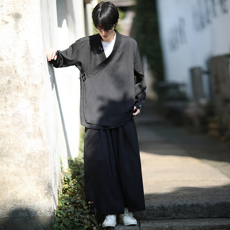风汉服套装刺绣外袍防晒和尚服电商A100-7799+236-P110,男装民族服装,电商A100