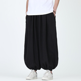 全亚麻束脚裤休闲宽松电商A100-QM2520-P140，男装休闲裤，电商A100