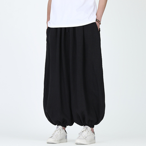 全亚麻束脚裤休闲宽松电商A100-QM2520-P140图片