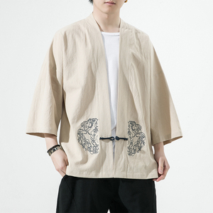 风汉服开衫刺绣盘扣精致防晒电商A100-731-p50男士宽松限68图片