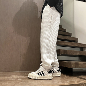 风立体盘口松紧宽松长裤电商A100-K7790-P55图片