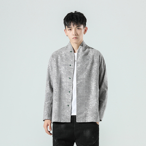 风汉服全棉衬衫钱3塘4018-C305图片