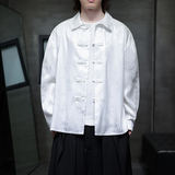 风提花衬衫男士长袖新中式男装盘扣唐装汉服电商A100-C39-P65，男装衬衫，电商A100