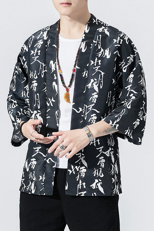 风开衫风道袍防晒中式外袍电商A100-S117-P20,男装防晒衣,电商A100