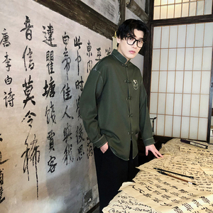 风新中式牛仔衬衫刺绣复古长袖上衣电商A100-C333-P65图片