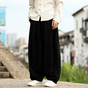 灯芯绒纯色宽松萝卜裤电商A100-K2558-P55图片