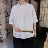 新中式风短袖衬衫电商A100-226-P65，男装衬衫，电商A100